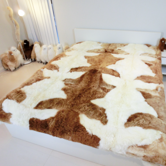 【以实物为主】Auskin - Baby Alpaca Rug 珍贵驼羊毯- 180x210cm